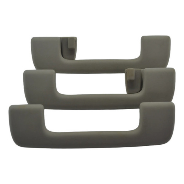 Kit 3 Puxador Alça Teto Pqp E Parafuso Gm S10 2024 Original Bege