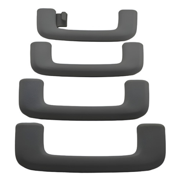 Kit Com 4 Puxador Alça Teto Pqp Mitsubishi Asx 2015 Original Cinza-escuro