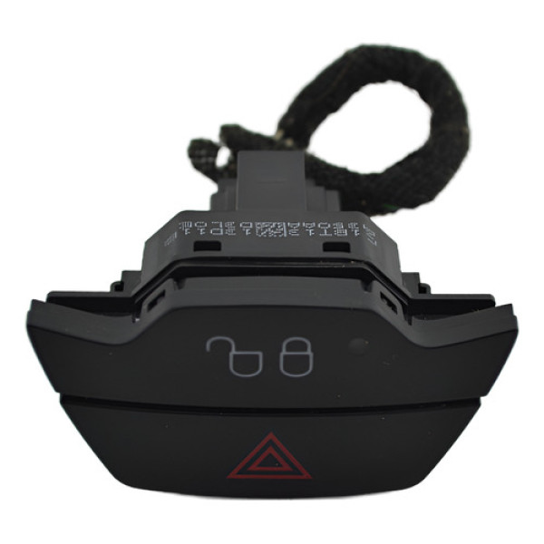 Botão Pisca Alerta Trava Painel Ford New Fiesta 2014 Origin - Preto