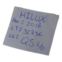 Quebra Sol Lado Direito Passageiro Hilux 2018 Original