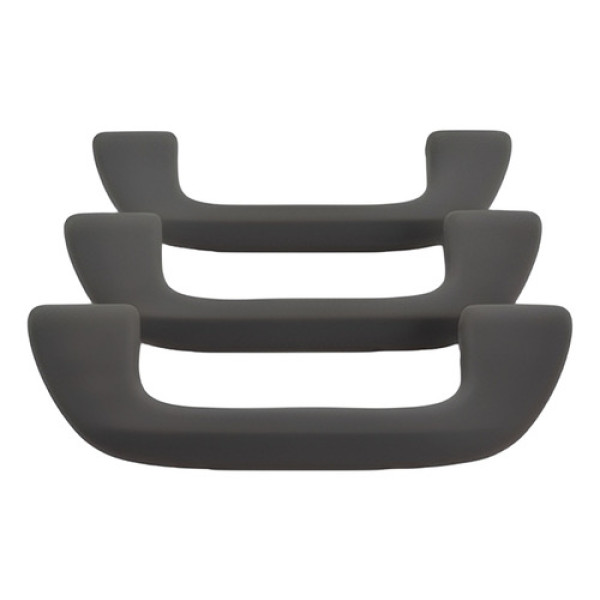 Kit 3 Puxador Alça Teto Pqp Civic 2012 Original Cinza Cinza