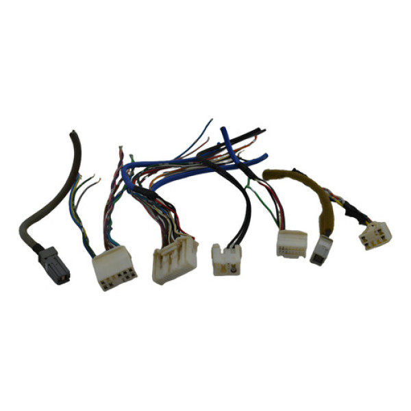 Kit Plug Conector Chicote Multimidia Hilux 2015 Original Branco