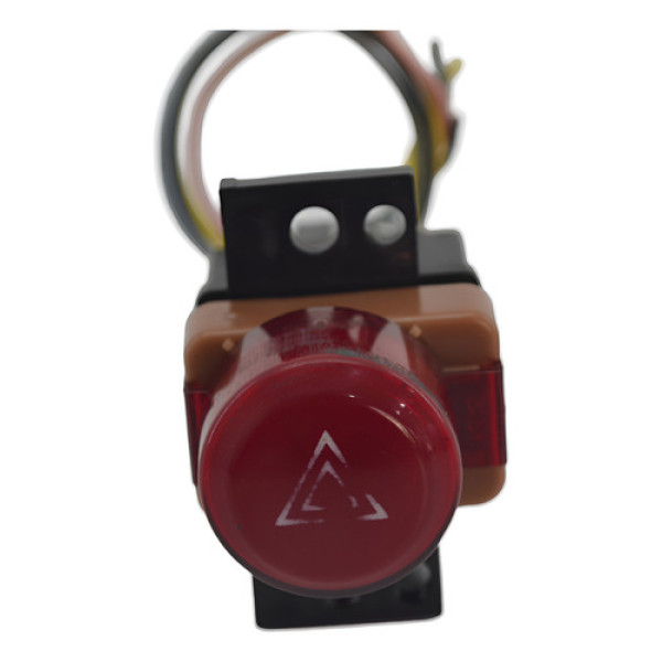 Botão Pisca Alerta Painel Honda Fit 2010 Original - Vermelho