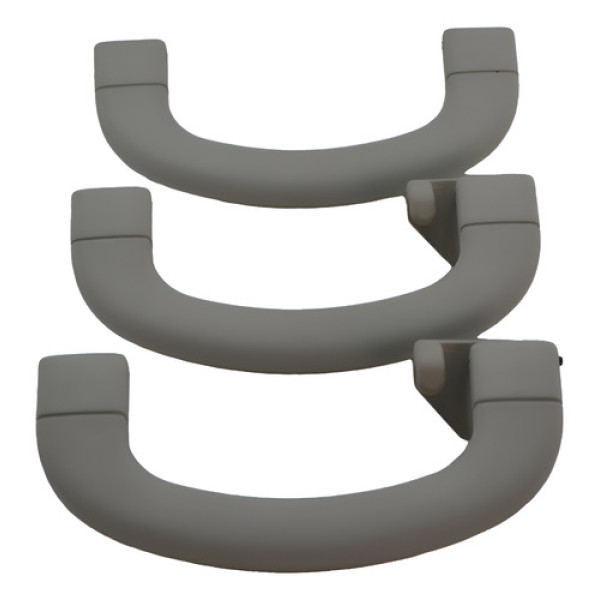 Kit Com 3 Puxador Alça Teto Pqp Fiat Cronos 2019 Argo Origin Bege