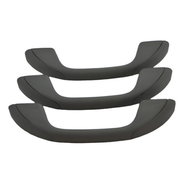 Kit 3 Puxador Alça Teto Pqp Sandero 2011 Logan Original - Preto