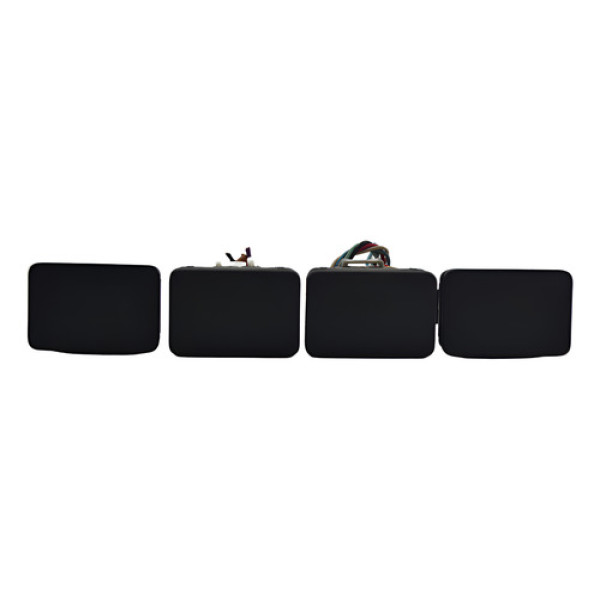 Kit Com 4 Botão Cego Falso Eclipse Cross 2019 Original Preto