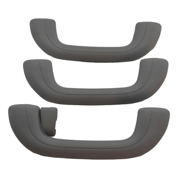 Kit 3 Puxador Alça Teto Pqp Hyundai I30 2012 Original Cinza-escuro