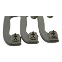 Kit 3 Apoio Puxador Alça Teto Pqp Gm Corsa 2007 Original Cinza