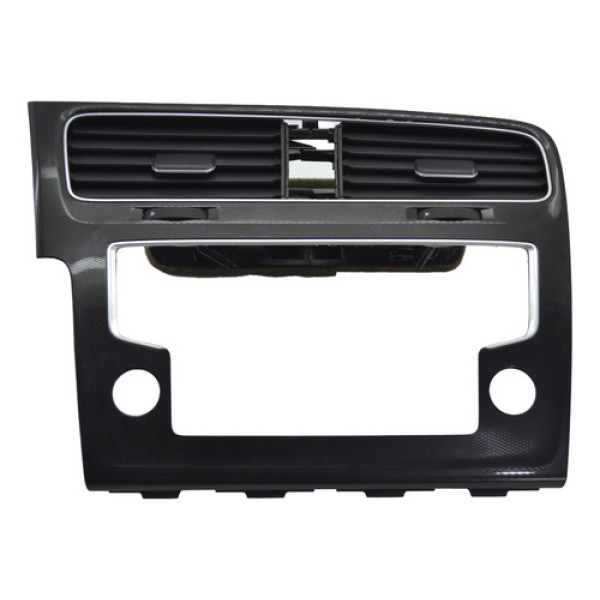 Moldura Central Painel C/difusor Vw Golf Gti 2015 Original Preto