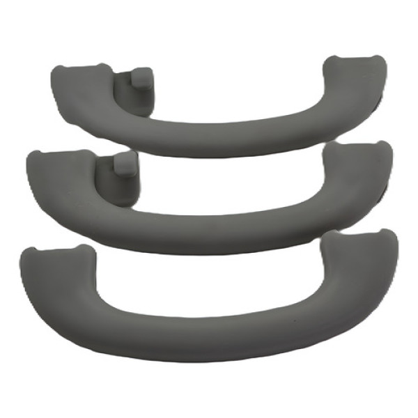 Kit 3 Puxador Alça Teto Pqp Ecosport Fiesta 2003 A 12 Origin - Cinza