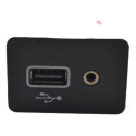 Entrada Usb Auxiliar Console Original Kwid 2021 2022 Preto