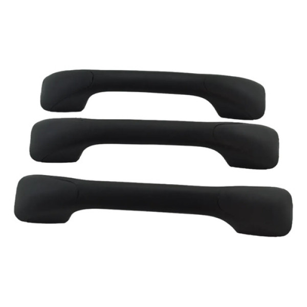 Kit 3 Puxador Apoio Alça Teto Pqp Duster 2015 A 2020 Origina Preto