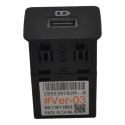 Entrada Conector Usb Console Duster 2023 Original - Preto