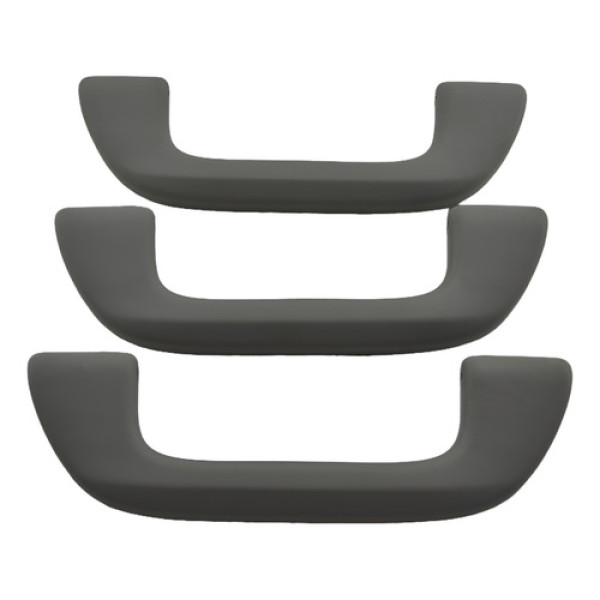 Kit 3 Puxador Alça Teto Pqp Honda Fit 2009 Original - Cinza