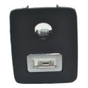 Moldura Conector Sem Auxiliar Usb Ecosport 2016 Original Preto