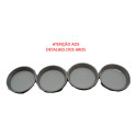Kit Com 4 Difusor E Aro Painel Volkswagen Gol 2007 Original