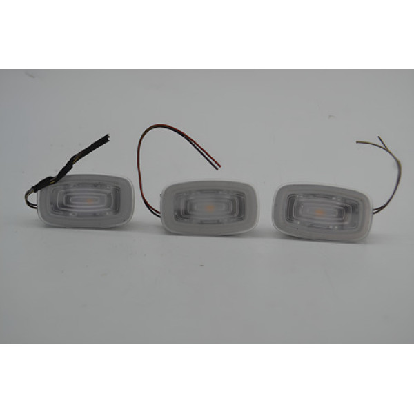 Kit 3 Luz Luminaria Cortesia Interna Gle 400 2022 Original Branco-neutro