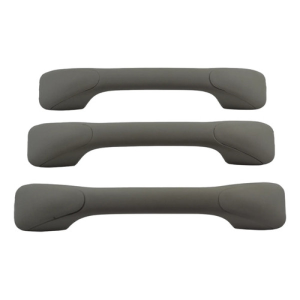 Kit 3 Puxador Alça Teto Pqp Duster 2014 Sandero Original Cinza