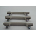 Kit Com 3 Puxador Alça Teto Pqp Honda City 2024 Original Cinza