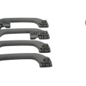 Kit 4 Puxador Alça Teto Pqp Pajero Hpe 2004 Original Cinza