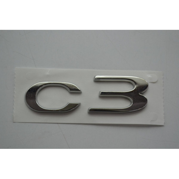 Emblema Tampa Traseira Citroen C3 Original 9800742980