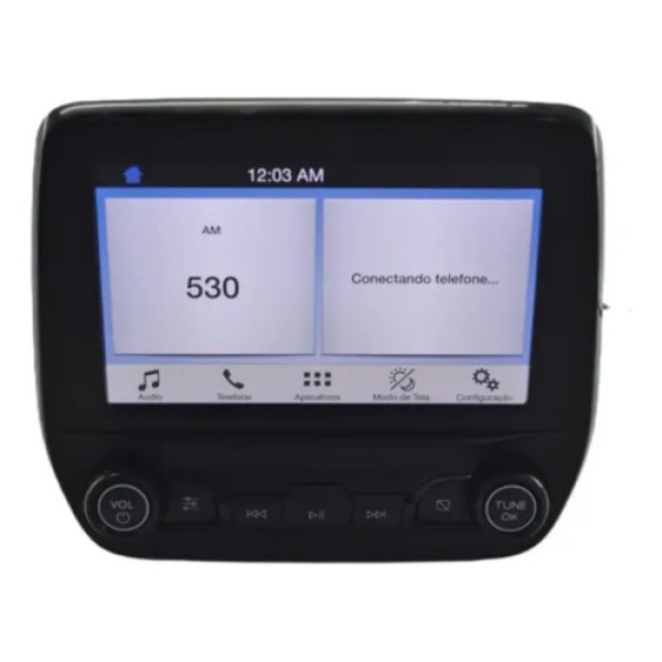 Multimidia Tela Radio Som Painel Ford Ka 2021 Original Preto