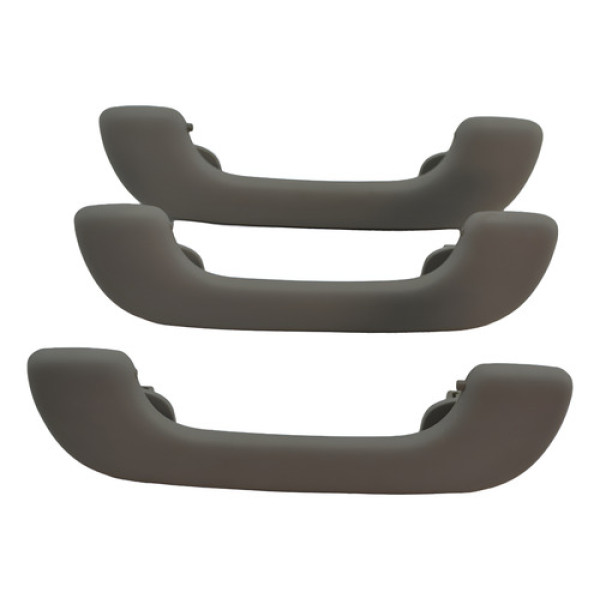 Kit 3 Puxador Alça Teto Pqp Renault Captur 2019 Original Bege