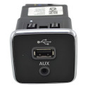 Entrada Conector Usb Auxiliar Fiat Cronos 2019 Argo Original - Preto