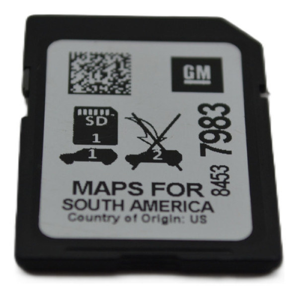 Cartão Navegação Gps S10 Trailblazer 2021 Original 84537983