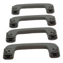 Kit 4 Puxador Alça Teto Pqp Mitsubishi Lancer 2013 Original Cinza-escuro