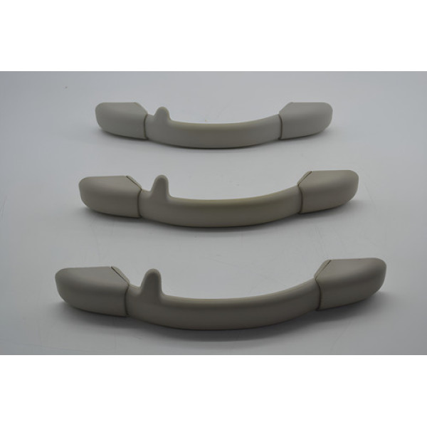 Kit 3 Puxador Alça Teto Pqp Peugeot 206 2008 Original Cinza