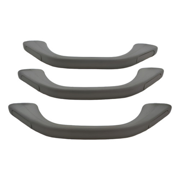 Kit 3 Puxador Alça Teto Pqp Honda Fit 2003 A 2008 Original Cinza