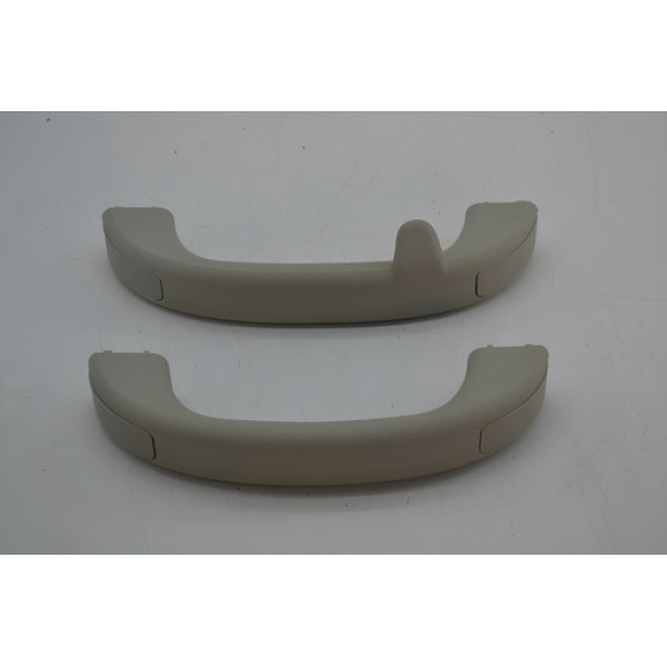 Par Puxador Interno Alça Teto Pqp Ford Ka 2016 Original Cinza