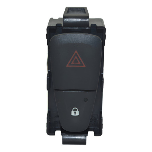 Botão Pisca Alerta Trava Painel Renault Fluence 2012 Origina - Preto