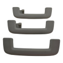 Kit Com 3 Puxador Alça Teto Pqp Ford Ecosport 2013 Original Preto
