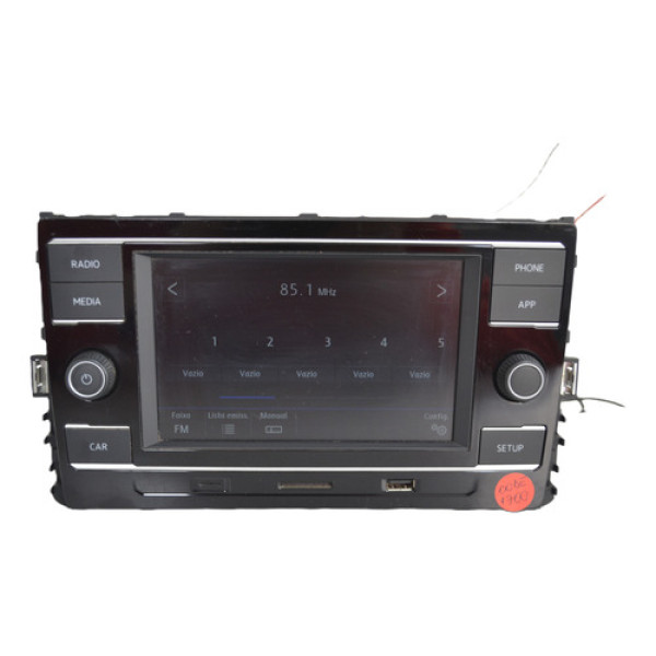 Radio Multimidia Original Vw Polo 2021 Virtus Nivus Preto