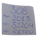 Espelho Retrovisor Interno Peugeot 308 2013 Original