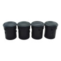 Kit Com 4 Difusor Saida Ar Painel Fiat Doblo 2002 Original
