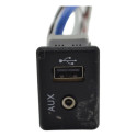 Entrada Conector Usb Auxiliar Nissan Sentra 2019 Original Preto