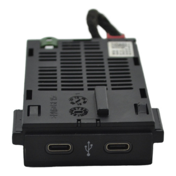 Entrada Conector Duplo Usb Tipo C Nivus 2023 Virtus Original Preto