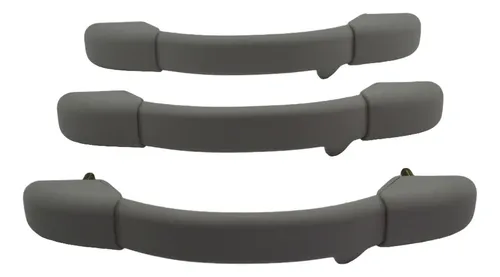 Kit 3 Puxador Alça Teto Pqp Interno C3 2011 Original Cinza