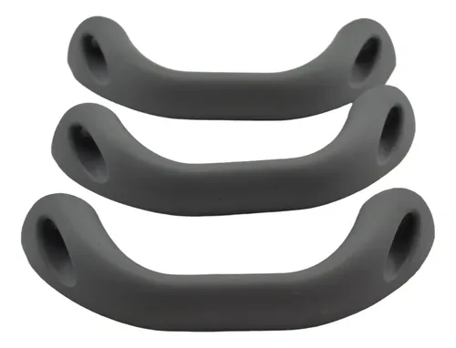 Kit 3 Puxador Alça Apoio Teto Pqp S18 2011 Original Cinza