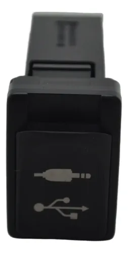 Entrada Conector Usb Auxiliar Console Corolla 2019 Original Preto