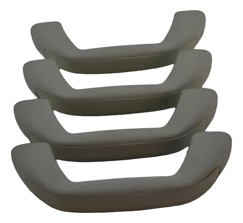 Kit 4 Puxador Alça Teto Pqp Chevrolet Captiva 2012 Original Bege