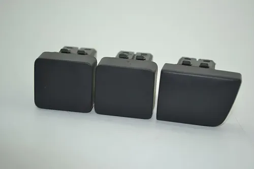 Kit 3 Botões Botão Cego Falso Novo Citroen C3 2013 2014 Preto