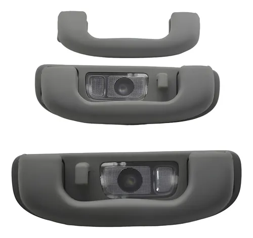 Kit Com 3 Puxador Alça Teto Pqp Chevrolet Equinox 2019 Orig Cinza-escuro