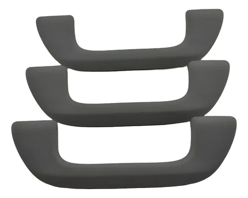 Kit 3 Puxador Alça Teto Pqp Honda Fit 2010 Original Cinza-escuro