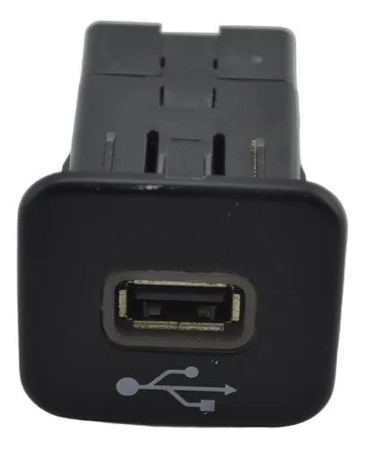 Entrada Tomada Conector Usb Console Fiat Cronos Original Preto