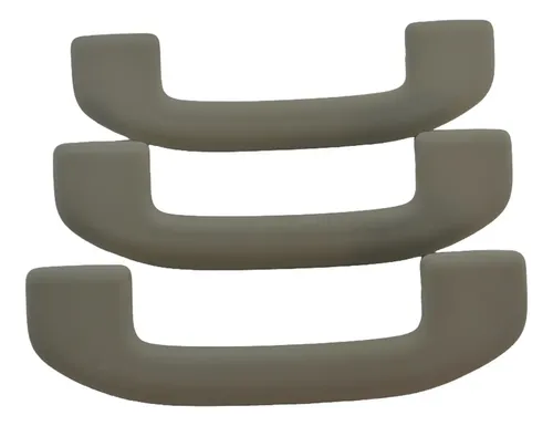 Kit 3 Puxador Alça Teto Pqp Grand Livina 2012 Original Bege