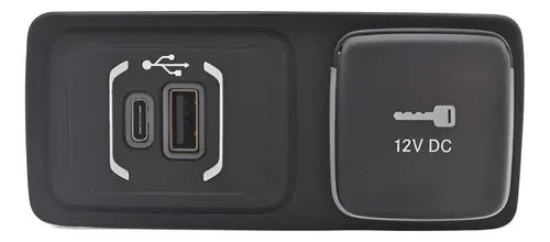 Moldura Com Tomada 12v Usb Tipo C Renegade 2022 Original